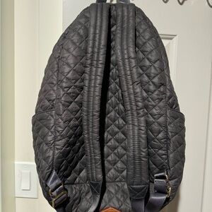 Like New MZ Wallace quilted back pack!  Grey. Hardly used.